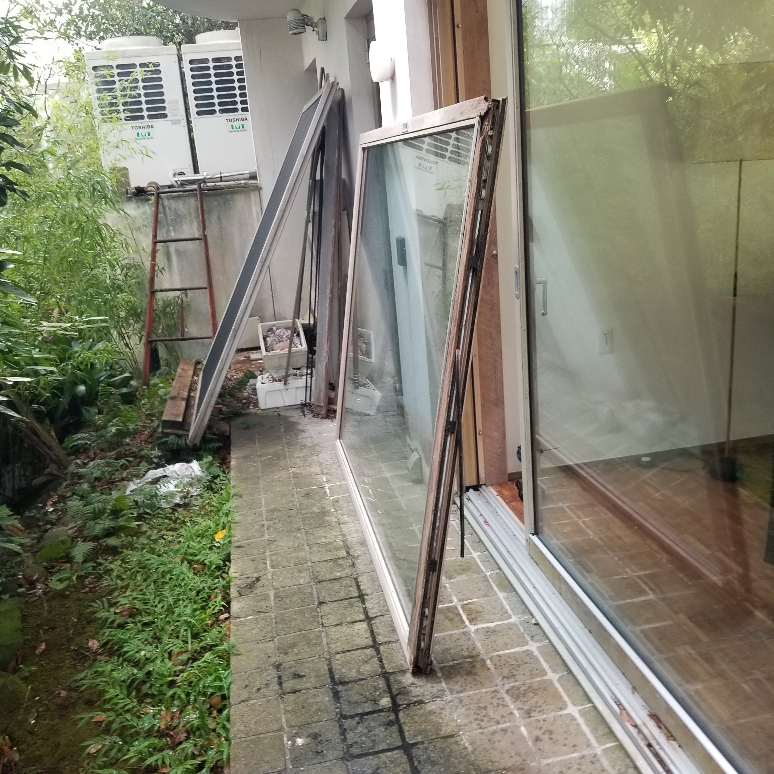 神奈川県某所のヘーベシーベ引戸の障子交換